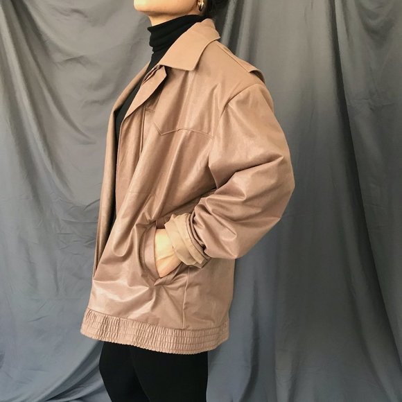 Vintage 1970s H bar C ranchwear jacket beige Med - Picture 8 of 12